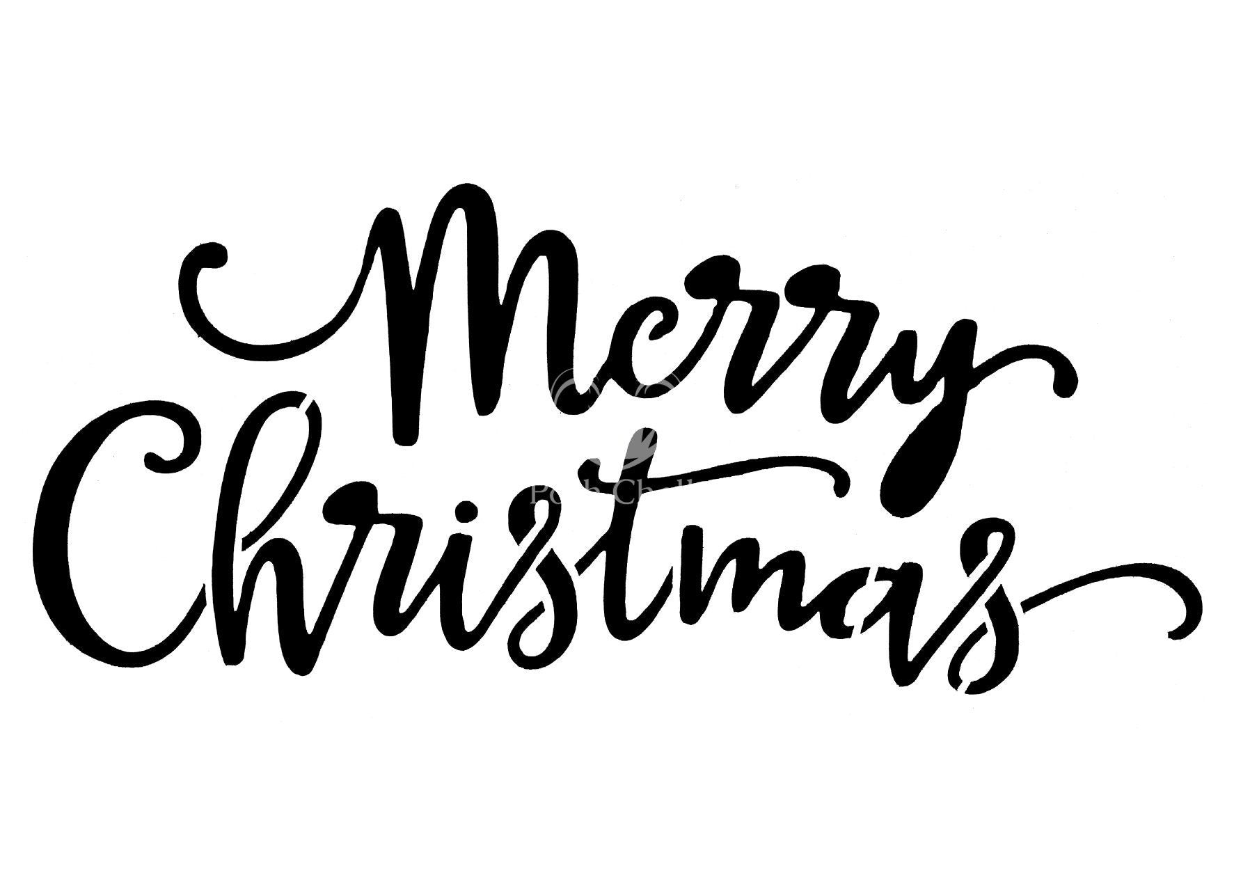 Merry Christmas Stencil – Piglet's Closet